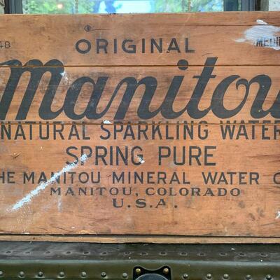 Late 1800's Wooden Box from Manitou, Colorado