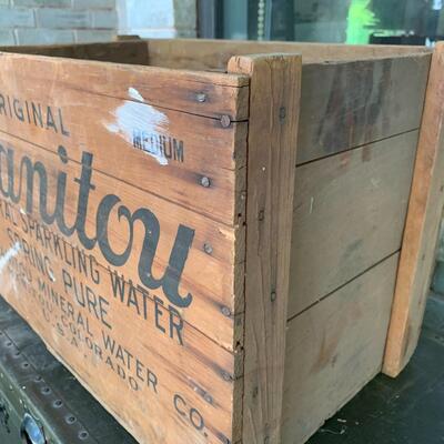 Late 1800's Wooden Box from Manitou, Colorado