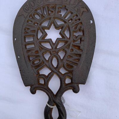 Lot of 7 antique cast iron trivets