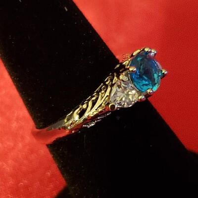 Sterling silver  tanzinite  ring size  7