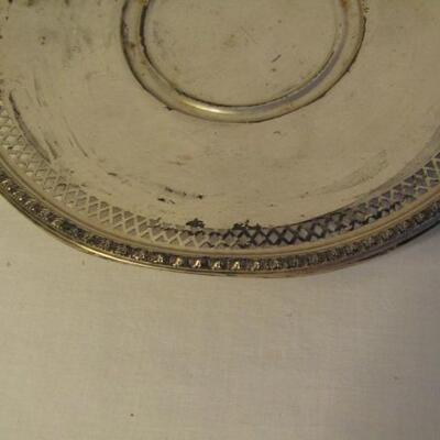 Sterling Silver Reticulated Tray- Approx Weight of 187 Grams