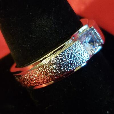 Sterling silver  natural stone ring 9 g 