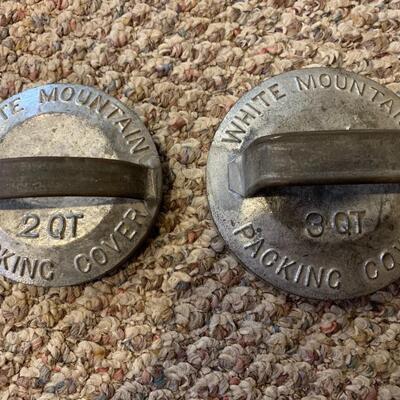 Antique White Mountain Packing Covers VERY RARE!!!