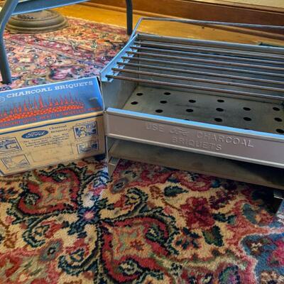 Ford Motor Company Charcoal Briquet Picnic Grill - RARE!!!!!
