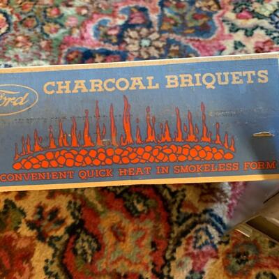 Ford Motor Company Charcoal Briquet Picnic Grill - RARE!!!!!