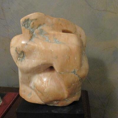 Abstract Marble Alabaster Sculpture 