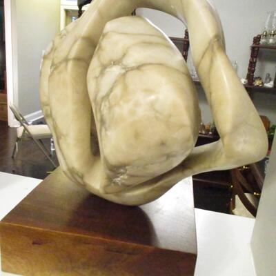 Abstract Marble Alabaster Sculpture 