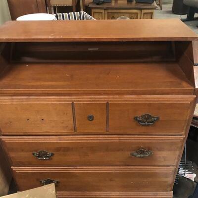 Vintage solid wood changing table