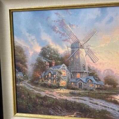 Thomas Kinkade The Wind of the Spirit Canvas 1139/5950 24x36 COA + Highlights