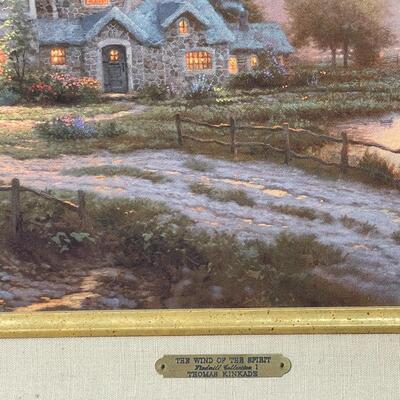  Thomas Kinkade The Wind of the Spirit Canvas 1139/5950 24x36 COA + Highlights