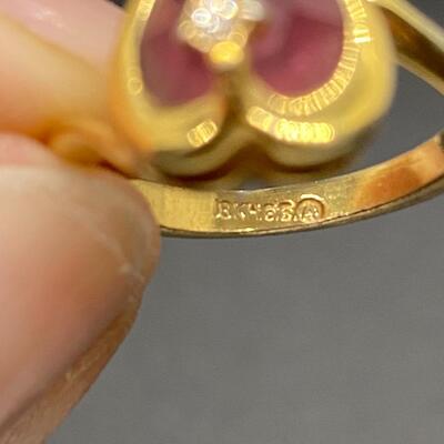 Vintage Gold Plate Fashion Rings