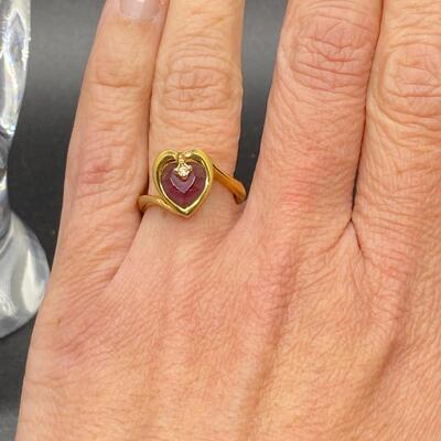 Vintage Gold Plate Fashion Rings