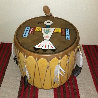 Rawhide and leather Ceremonial Drum