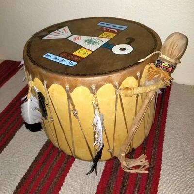 Rawhide and leather Ceremonial Drum