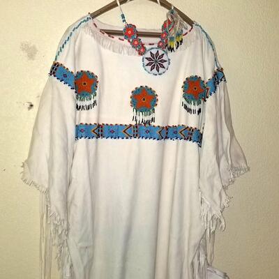 Native American Beaded leather dress