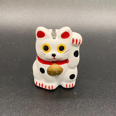 Miniature Lucky Cat Figurine