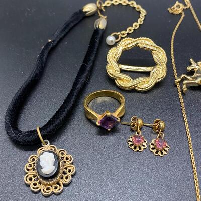 Goldtone Romance Jewelry Lot
