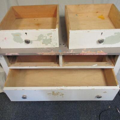 Lot 1 - Solid Wood Dresser with Swing Mirror LOCAL PICK UP ONLY