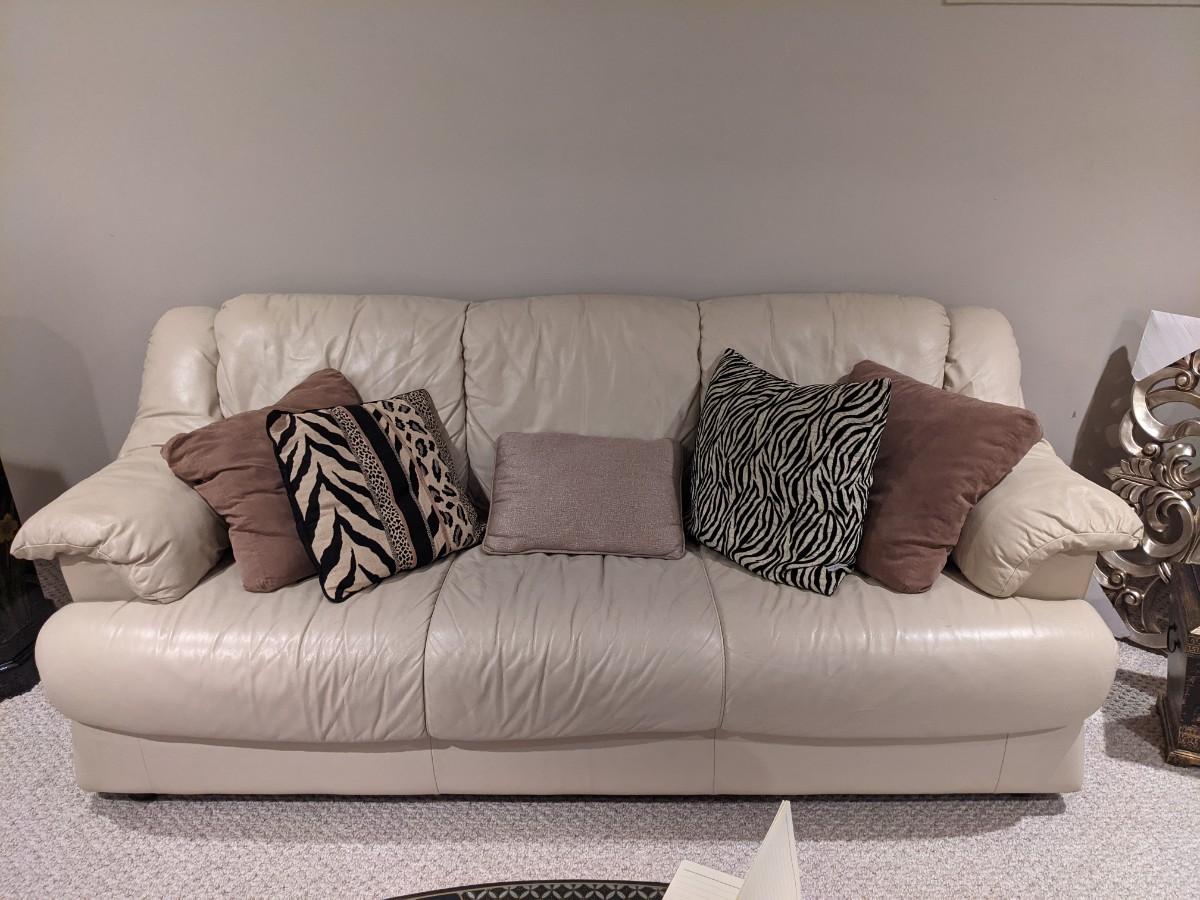 White Leather Couch