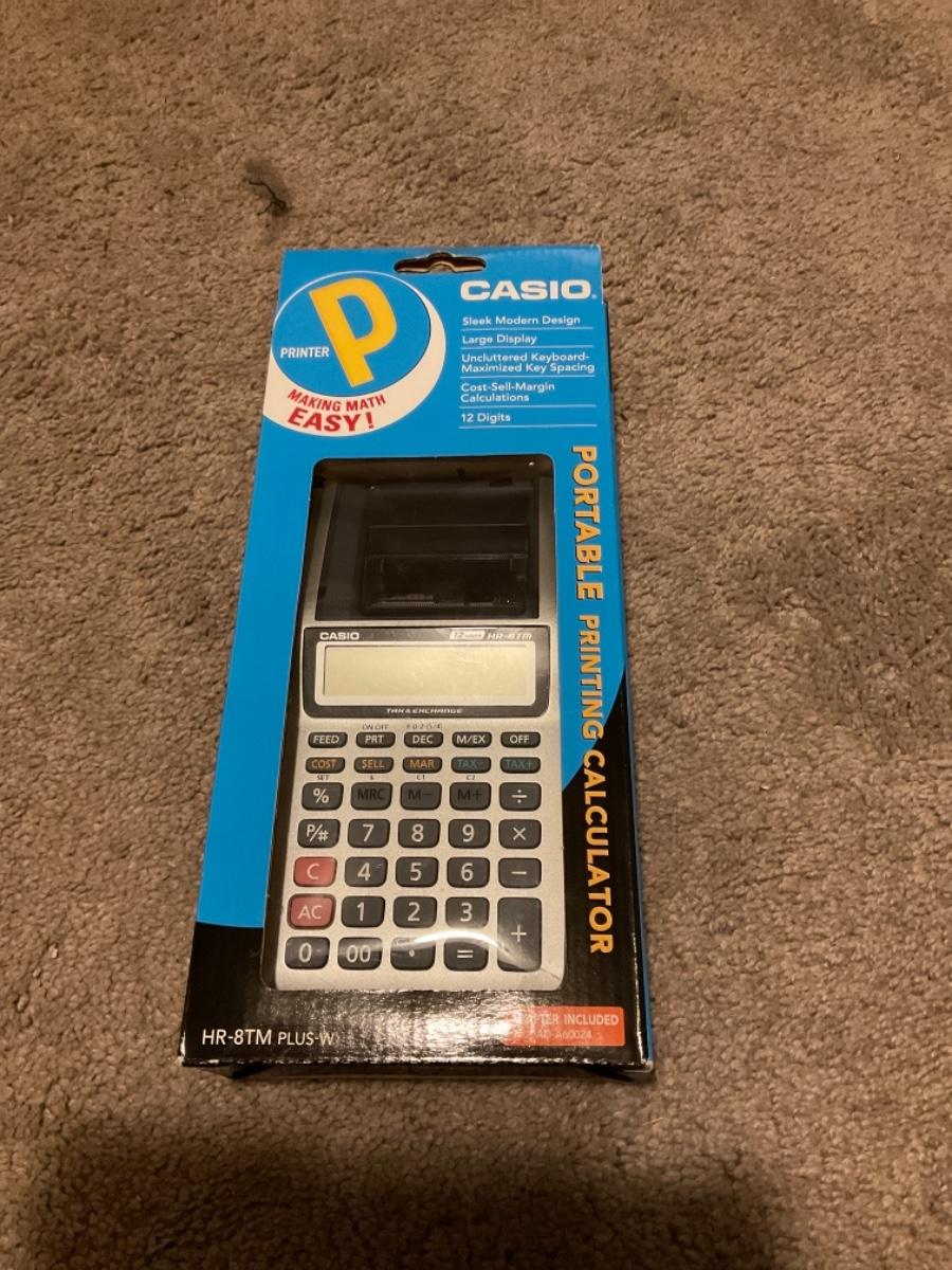 Casio portable printing calculator
