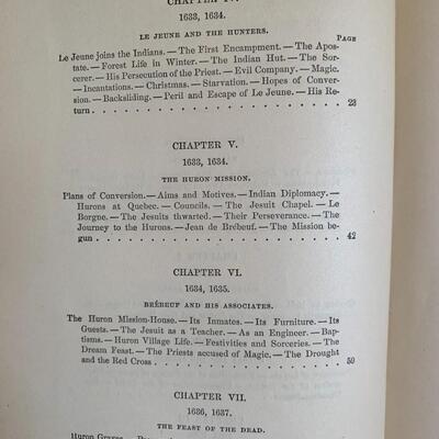 1883 Edition of The Jesuits of North America in the Seventeenth Century