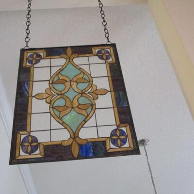 Stained Glass Wall Hanging  23 1/2