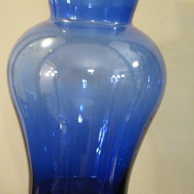 Cobalt Blue Glass Vase 12