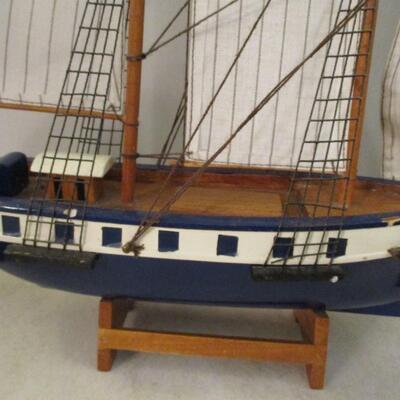 Wooden Scale Model Ship 