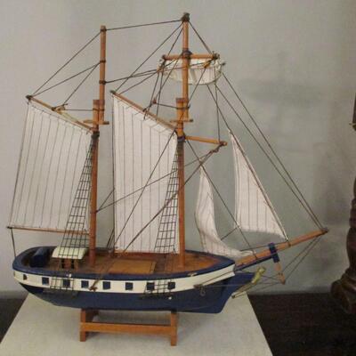 Wooden Scale Model Ship 