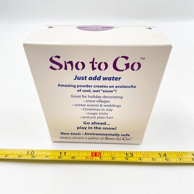 â€œSNO TO GO FROM NEBRASKAâ€ INSTANT FAKE SNOW DECORATION - JUST ADD WATER!