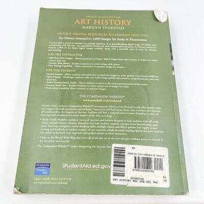 2005 â€œART HISTORYâ€ BY MARILYN STOKSTAD VOLUME TWO TEXTBOOK