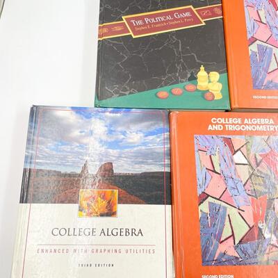 ASSORED MATH AND GOVERNMENT TEXTBOOKS