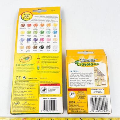 CRAYOLA COLORED PENCILS AND CRAYONS