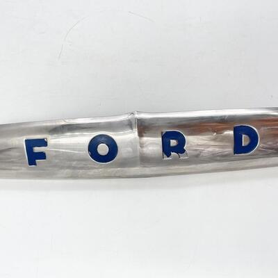 VINTAGE FORD CHROME CAR EMBLEM