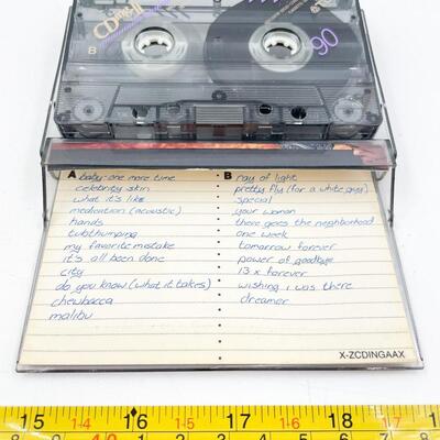 VINTAGE MIXED MUSIC CASSETTE TAPES WITH SUPERHERO COVERS