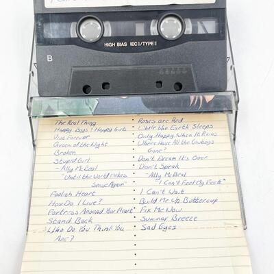 VINTAGE MIXED MUSIC CASSETTE TAPES WITH SUPERHERO COVERS