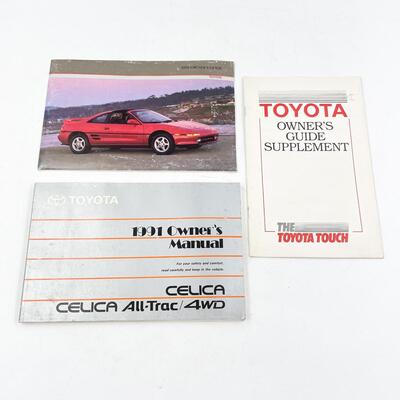 1991 TOYOTA CELICA OWNERâ€™S GUIDES AND MANUAL
