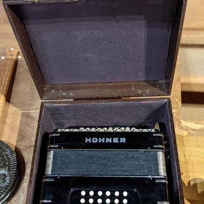 Rare Hohner Button Accordian-Made in Germany, Exc Condition