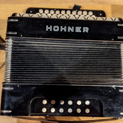 Rare Hohner Button Accordian-Made in Germany, Exc Condition