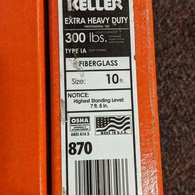Keller 10' Professional Use Step Ladder-Like New