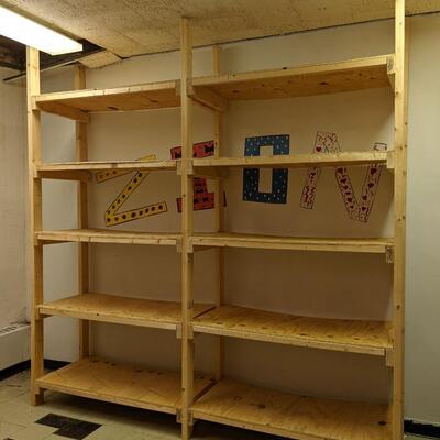 Heavy Duty Wood Shelving 1
