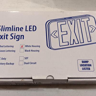 NIB Slimline LED EXIT Sign