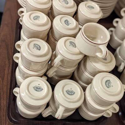 35 Vintage Old-Tan Coffee Cups-No Chips