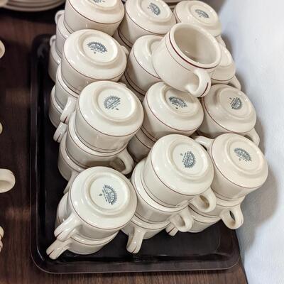 36 Vintage Old-Tan Coffee Cups-No Chips