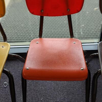 2 Orange Children's Chairs