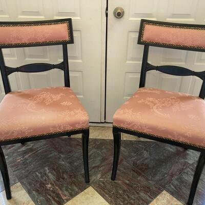 Upholstered side chairs
