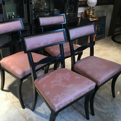 Upholstered side chairs