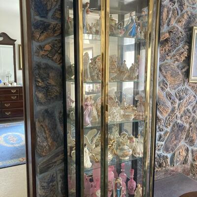 LIGHTED MIRRORED DISPLAY CABINET