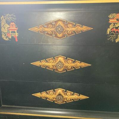 Oriental style chest of drawers