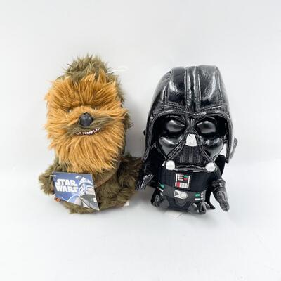 STAR WARS CHEWBACCA & DARTH VADER PLUSH TOYS
